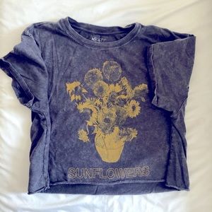 Sunflower Cropped T-Shirt